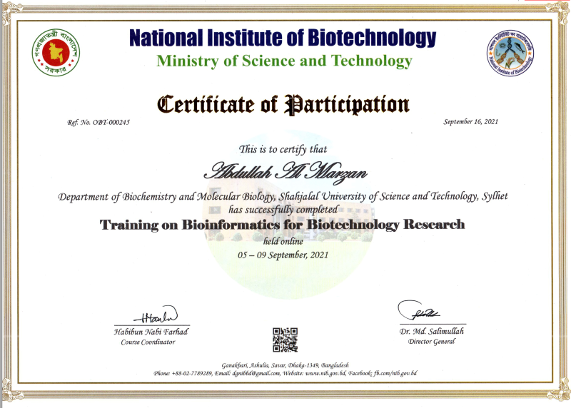 Certificate Thumbnail